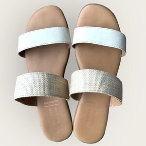 LC Lauren Conrad Sunstone Slides Sandals Neutral size 9.5
